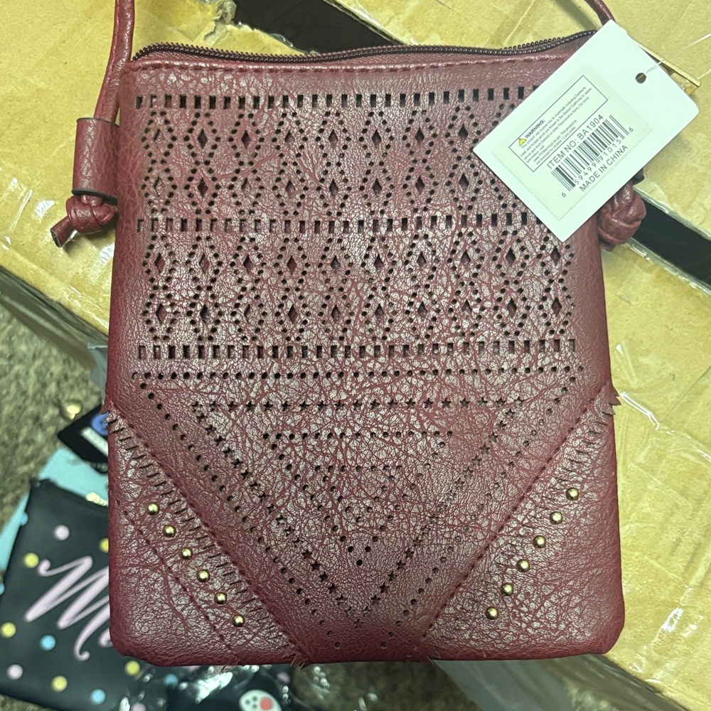 Elegant Red Crossbody Bag